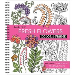 Large Print Easy Color & Frame - Stress Free (adult Coloring Book) - By ...