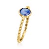 Ross-Simons 1.00 Carat Sapphire Beaded Ring in 14kt Yellow Gold - 3 of 4