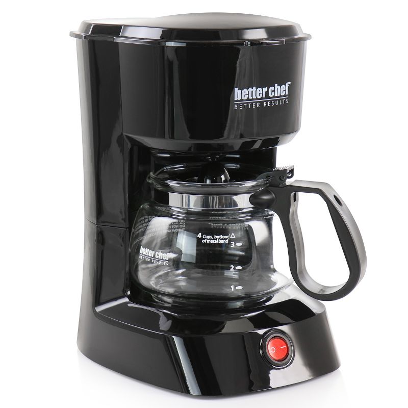 Better Chef 4 Cup Compact Coffee Maker with Removable Filter Basket, 2 of 8
