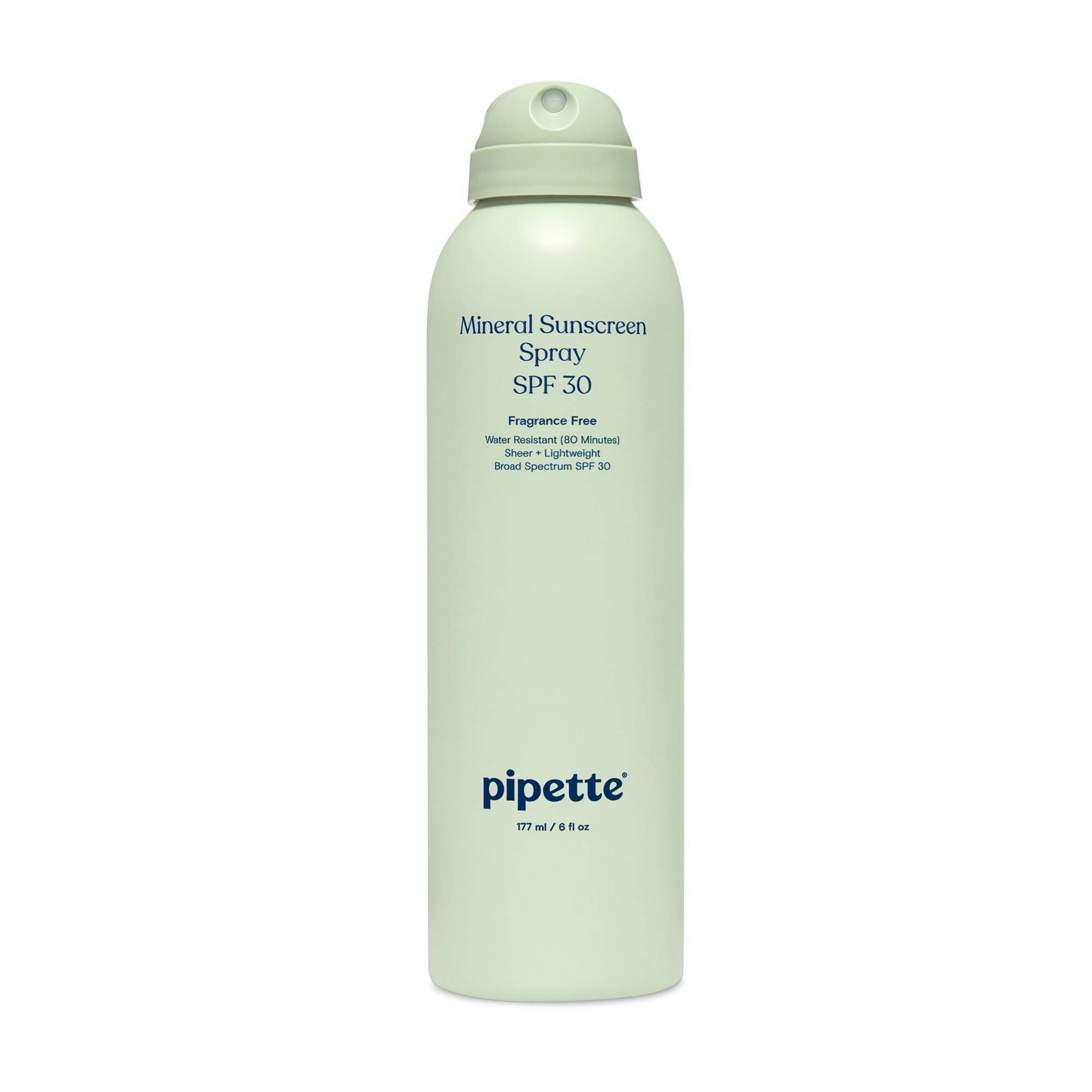 Pipette Mineral Sunscreen Spray - SPF 30 - 6 fl oz: Whole Body Protection, Hypoallergenic, Paraben & Sulfate-Free