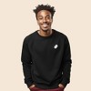 Dalix Ghost Embroidered Crewneck Long Sleeve Sweatshirt Fleece Men - 2 of 4