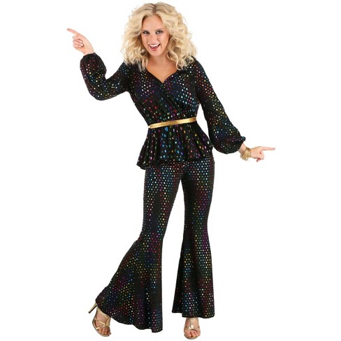 Halloween Express Womens 70s Bell Bottom Pants Costume - One Size Fits Most  - Black : Target