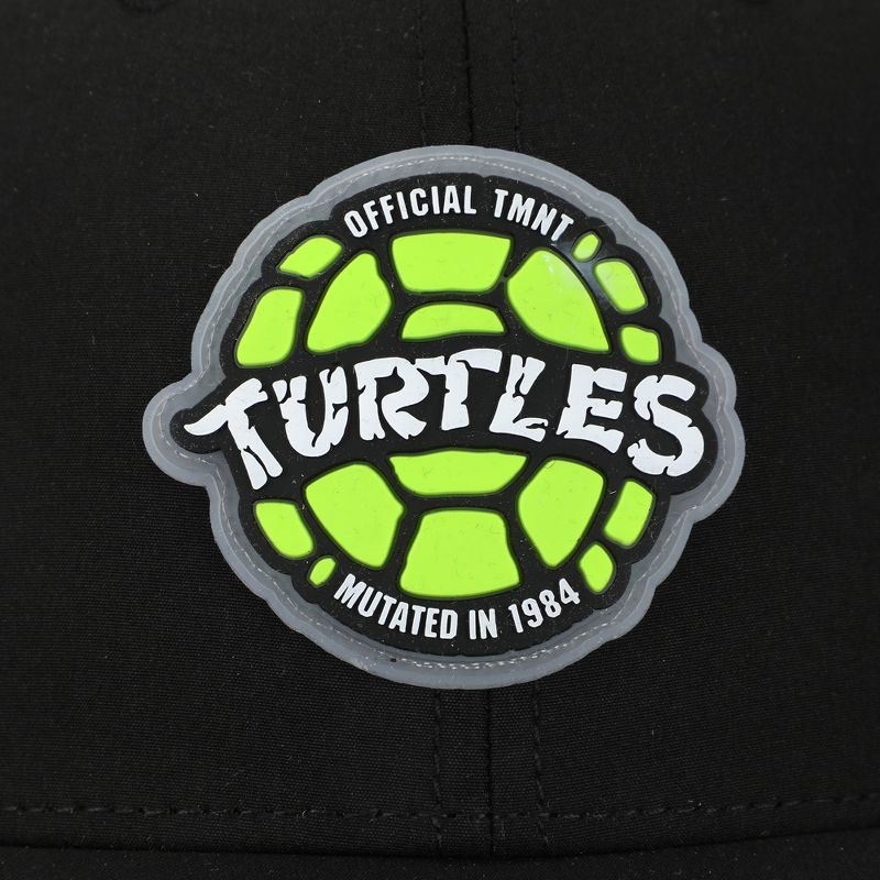Teenage Mutant Ninja Turtles Shell Adult Black Traditional Adjustable Hat, 3 of 7