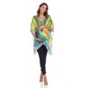 Maternity Plus Size Short Caftan with Tie-up Neckline - White Mark - 4 of 4