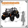 Jojoka 24V Ride on Truck Car for Kids, Battery Powered 4*55W Motor Electric Toys with Remote Control, 2 Seatl, Spring Suspension, Bluetooth, 3 Speeds - 2 of 4