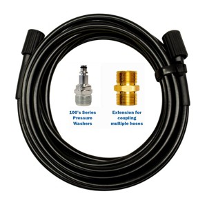 AR Blue Clean PW9091H Pressure Washer Hose Kit with 300 Series & Garden Hose Transfer Adapter - 1 of 3