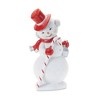 Snowman with Candy Cane Figurines (Set of 2 - 3 of 4