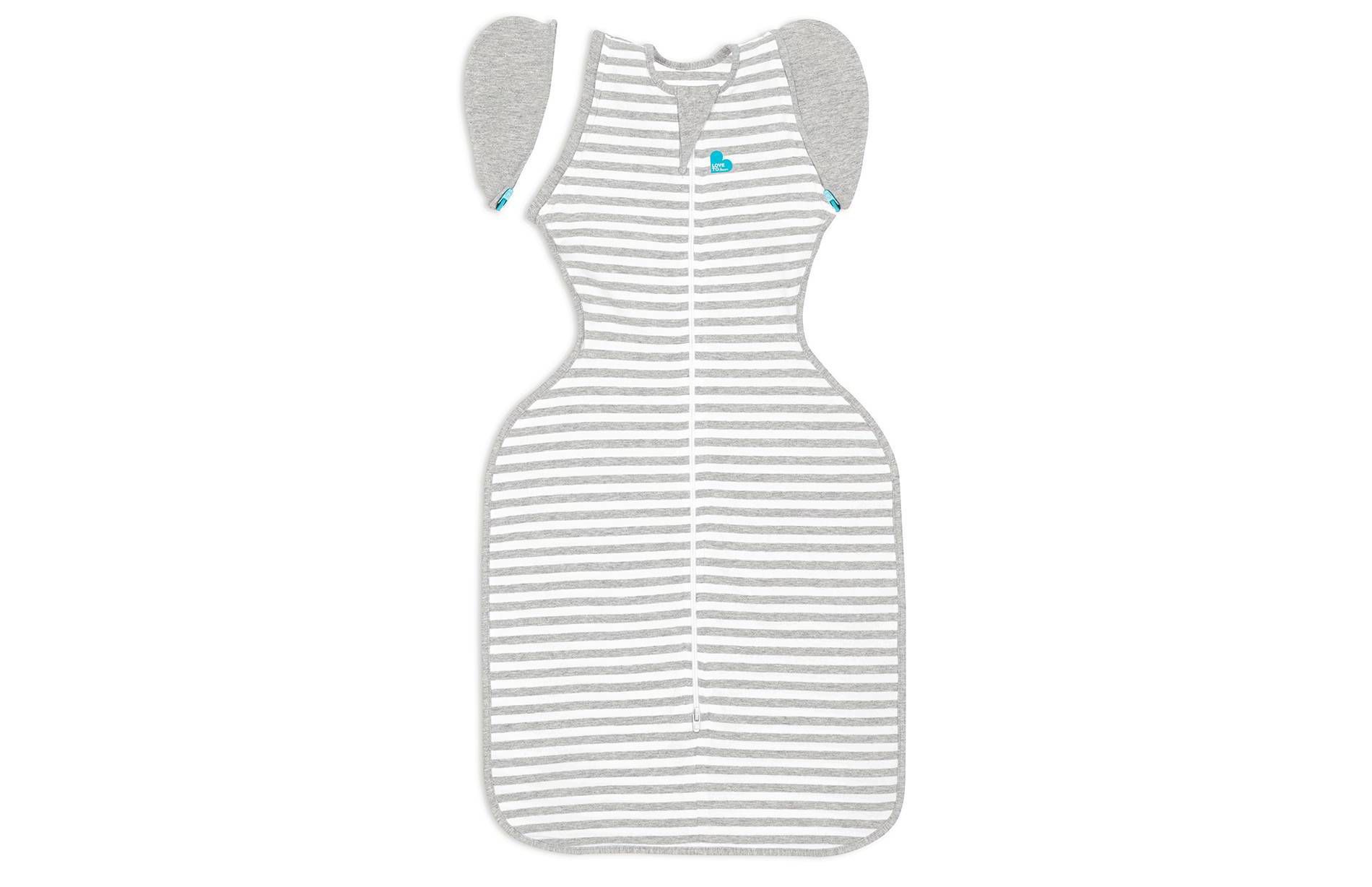 Love To Dream Swaddle UP Transition Bag Adaptive Original Swaddle Wrap - Gray Stripe - M