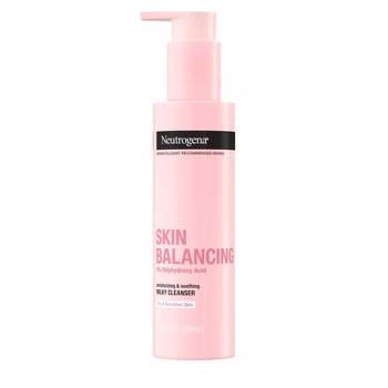 Neutrogena Skin Balancing Milky Facial Cleanser with Polyhydroxy Acid (PHA) for Dry & Sensitive Skin - 6.3 oz