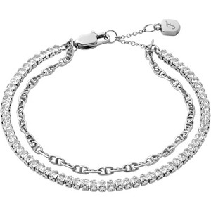 Women's Chain Bracelet in Sterling Silver or Silver-Tone Stainless Steel, Adjustable Link Jewelry - 1 of 4