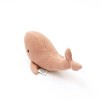 Handmade Whale Plush Toy, Peach Color Pattern - 3 of 4