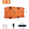 140"x70.8"x79" Insulated Pop Up Ice Fishing Tent - Portable Hub-Style Shelter for 1-8 Persons, Windproof & Warm, Available in Multiple color - 3 of 4