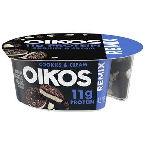 OIKOS Remix Cookies and Creme Greek Yogurt - 4.5oz - 1 of 4