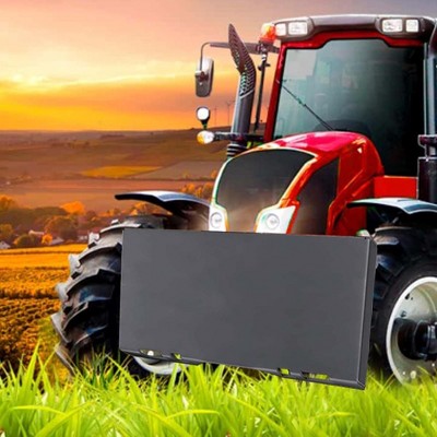 3/8-inch Thick Skid Steer Attachment Plate for Agricultural Machinery, Universal Heavy-Duty 1/4-inch Thick Quick Attach Mount Plate 10mm