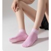 Anna-Kaci 4 Pairs Women's Ankle Grip Yoga Socks Soft Cotton Non-Slip Bottom Striped Cuff - 3 of 4