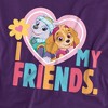 Boys' Short Sleeve Paw Patrol Valentine's I Love My Friends Everest and Skye T-Shirt Boys and Girls - 3 of 4