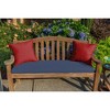 Casual Cushion Solid Sunbrella Fabric 1-Piece Indoor/Outdoor Square Throw Pillow - 2 of 4