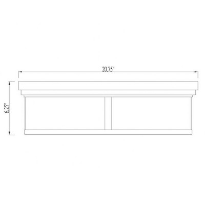 Clarion 4-Light Flush Mount Light - Dimmable Glass Shade, 20.75" for Any Room