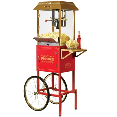 Nostalgia Vintage 10-Ounce Vintage Professional Popcorn Cart - 59-Inches Tall