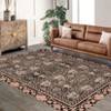 Metro Collection Area Rug - Non Slip, Stain Resistant, Washable Floral Design, Ideal for High Traffic Areas In Living Room, Bedroom - 3 of 4