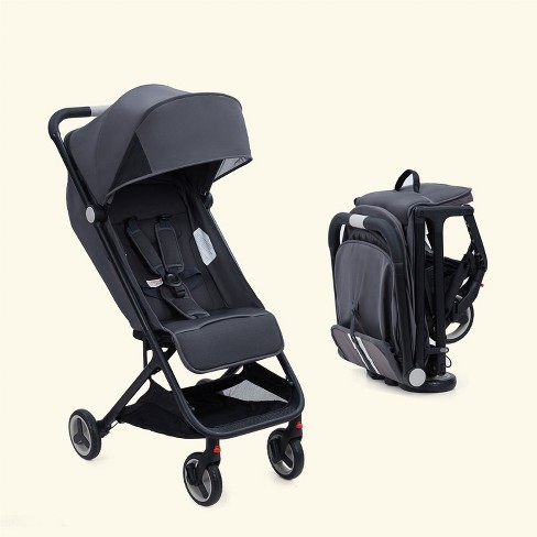 Whizmax Lightweight Stroller Compact One Hand Fold Travel Stroller for Airplane Friendly Reclining Seat and Canopy Black