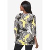 Jessica London Women's Plus Size Stretch Cotton Boatneck Tunic - 3 of 4