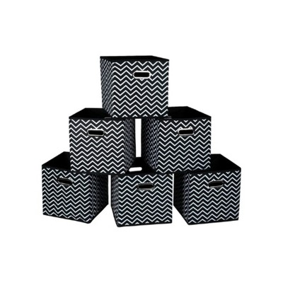 Vtec Trading Black Wave Foldable Storage Cubes