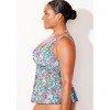Swimsuits for All V-Neck Flowy Tankini Top (Plus Sizes Available) - 4 of 4