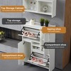 KTMBDW Shoe Cabinet with 2 Flip Drawers&Coat Rack, Hidden Shoe Storage Cabinet, Slim Freestanding Shoe Rack Organizer for Entryway, Living Room,White - 4 of 4