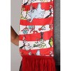 HalloweenCostumes.com One Size Fits Most   Dr. Seuss Winter Hat & Scarf Accessory Set for Adults and Kids, White/Red - 4 of 4