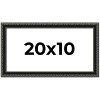 PosterPalooza | Panoramic Antique Black Picture Frame - UV Acrylic, Foam Board Backing, Hanging Hardware - 2 of 4