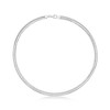 Ross-Simons Italian 6mm Reversible Omega Necklace in Sterling Silver and 18kt Gold Over Sterling - 3 of 4