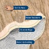 Washable Scalloped Area Rug, Soft Non-Slip Large Area Carpet for Bedroom, Living Room, Dining Room, Nursery, Modern Farmhouse Style - 4 of 4