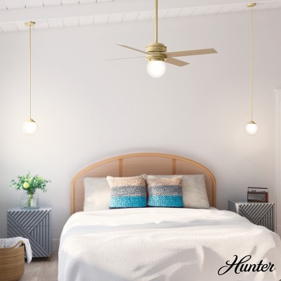 Modern Brass and White Glass Mini Globe Pendant Light