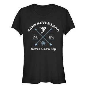 Juniors Womens Peter Pan Camp Neverland T-Shirt - 1 of 3