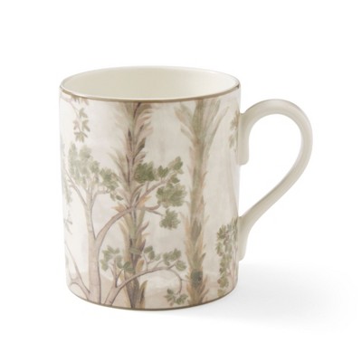 Kit Kemp by Spode 16oz Tall Trees Mug, Enchanted Forest Design, Porcelain, Dishwasher and Microwave Safe, For Coffee and Tea, Fabulous Gift