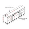 70.12" TV Stand With 23" Fireplace Insert, Large TV Desk Storage Rack With Faux Stacked Stone Surround And Open Shelves Storage For Living Room - 2 of 4