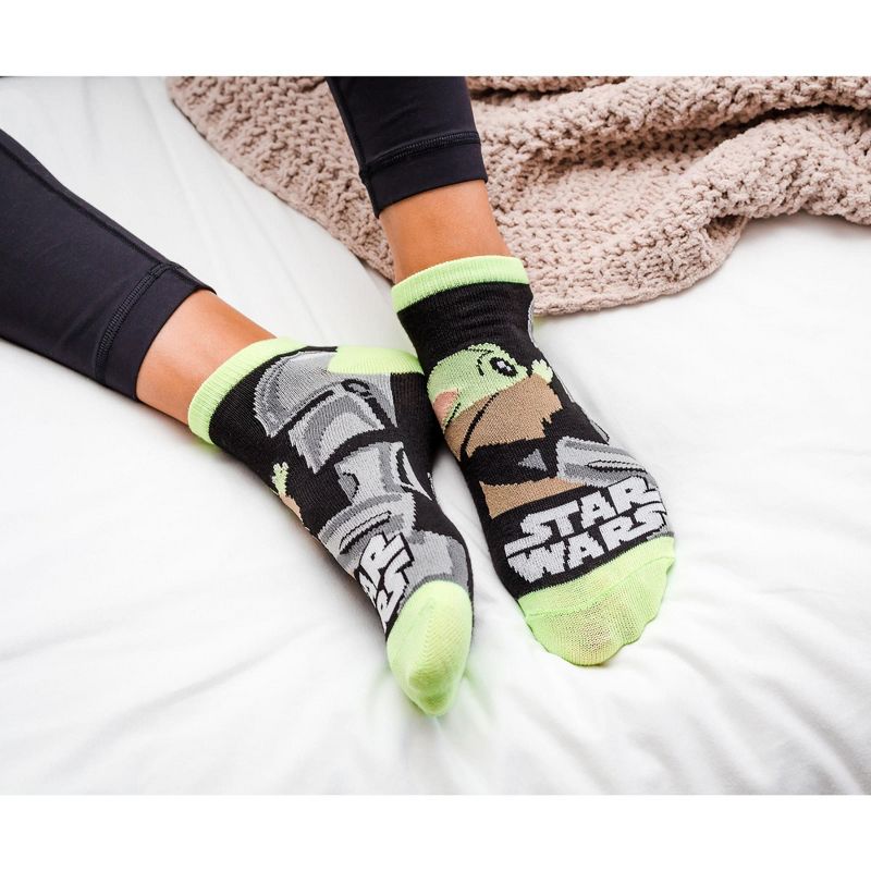 Hypnotic Socks Star Wars: The Mandalorian Unisex Low-Cut Socks | Set B | 5 Pairs | Size 4-10, 5 of 8
