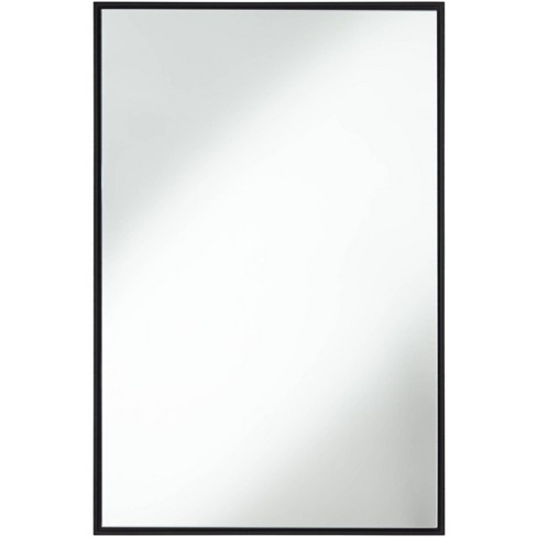 Mirror with deals black metal frame