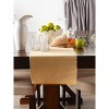 Design Imports Honey Gold Eco-Friendly Chambray Fine Ribbed Table Runner 13X72 Inches - 3 of 4