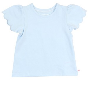 RuffleButts Girls Short Sleeve Scallop Tee - 1 of 4