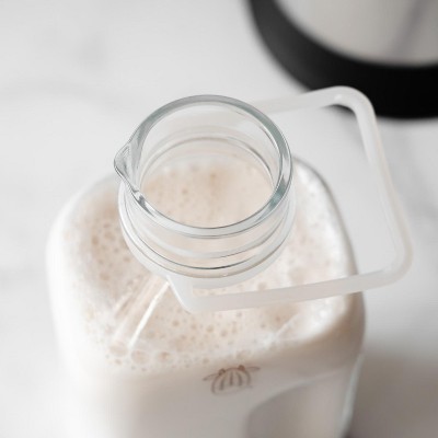 Almond Cow 60oz Glass Milk Jug with Easy-Pour Spout