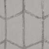 Arielle Printed Metallic Shower Curtain Gray : Target