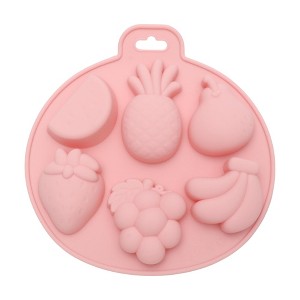 Unique Bargains Candy Mould 6-Cavity Mixed Fruit Shapes Candy Mould Hand Wash 6.46"x6.38"x0.91" 1 Pc - 1 of 4