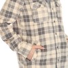 Women's Lightweight and Soft Flannel Plaid  - White Mark - 4 of 4