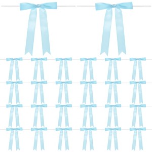 Unique Bargains Polyester Craft DIY Decorative Ribbon Twist Tie Bows 7x5" 50 Pcs - 1 of 4