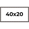 PosterPalooza | Panoramic Simple Silver Picture Frame - UV Acrylic, Foam Board Backing, Hanging Hardware - 2 of 4