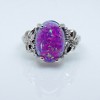 Sharla Statement Ring Oval Pink Fire Opal Women Ginger Lyne Collection - 3 of 4