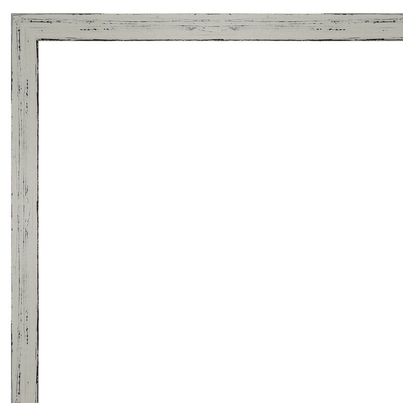 37&#34; x 25&#34; Shiplap Narrow Framed Bathroom Vanity Wall Mirror White - Amanti Art, 3 of 9