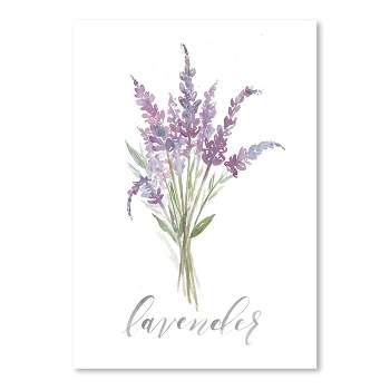 Americanflat Botanical Minimalist Lavender By Cami Monet Poster